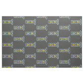 Gabel in der Straße typografische Kunst Stoff (Fat Quarter (45,7 x 55,9 cm))
