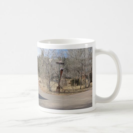Gabel in der Straßen-Tasse Kaffeetasse (Rechts)