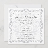 Gabel-Löffel-Messer-Proben-Abendessen-Einladung Einladung (Rückseite)