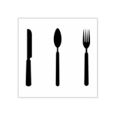 Gabel-, Löffel- und Messerkautschuk-Briefmarke Gummistempel (Prägung)