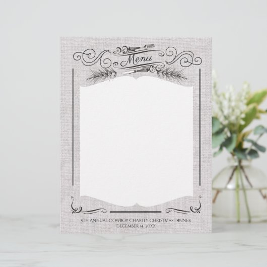 Gabel Messer extravagant Weihnachtsmenü Kopfhaut (Stehend Vorderseite)