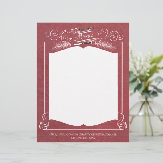 Gabel Messer extravagant Weihnachtsmenü Kopfhaut (Stehend Vorderseite)