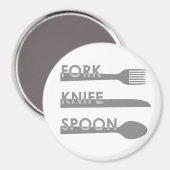 Gabel Messer Löffel Magnet (Vorderseite/Rückseite)