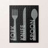 Gabel Messer Löffel Puzzle (Vertikal)