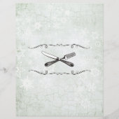 Gabel Messer Weihnachtsmenü Kopfhaut (Rückseite)