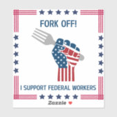 Gabel-Off-Sticker Aufkleber (Blatt)