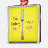 Gabel Silbernes Ornament (Links)