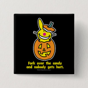 Gabel über der Süßigkeit Button