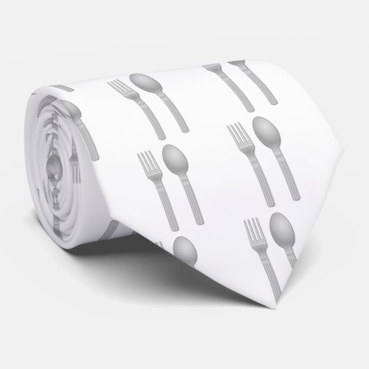 Gabel und Löffel Krawatte (Gerollt)