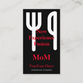 Gabel und Messer Visitenkarte