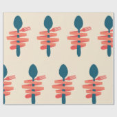 Gabel und Spoon Geschenkpapier (Flach)