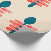 Gabel und Spoon Geschenkpapier