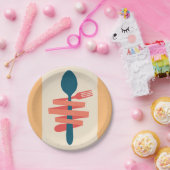 Gabel und Spoon Pappteller (Party)
