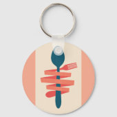 Gabel und Spoon Schlüsselanhänger (Rückseite)