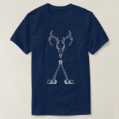 Gabelbein AX mit Hirschschädel Classic T-Hemd T-Shirt (Design vorne)