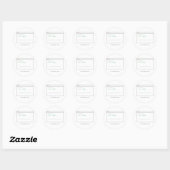 Gabelbombe - Dev-Sticker-Geschenk Runder Aufkleber (Blatt)