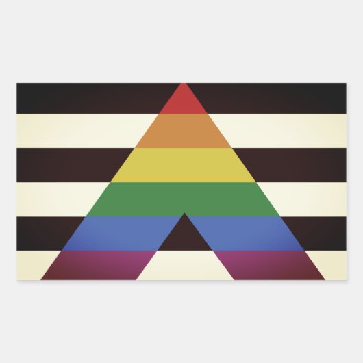 Gabelflagge Rechteckiger Aufkleber (Vorderseite)