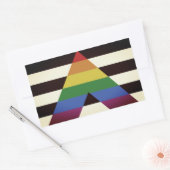 Gabelflagge Rechteckiger Aufkleber (Umschlag)