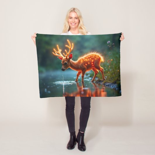 Gabelgabeln für Hirschfauna Fleecedecke (Beispiel)