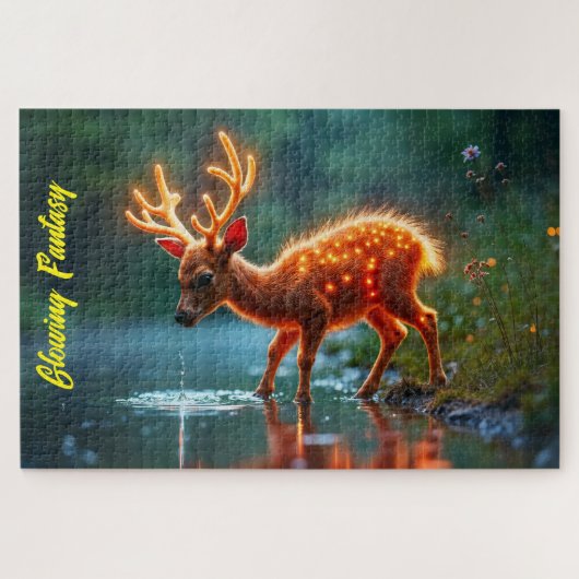 Gabelgabeln für Hirschfauna Puzzle (Horizontal)