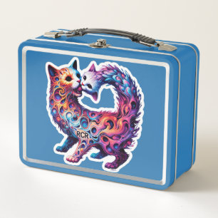 Gabelkatze und RCR-Metall-Lunchbox Metall Brotdose