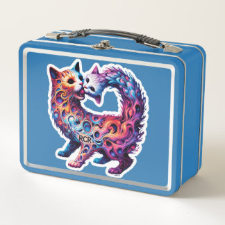Gabelkatze und RCR-Metall-Lunchbox Metall Brotdose