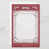 Gabelkiefernkonen Weihnachtsfeiertagskarte Schreib Briefpapier (Vorne/Hinten)