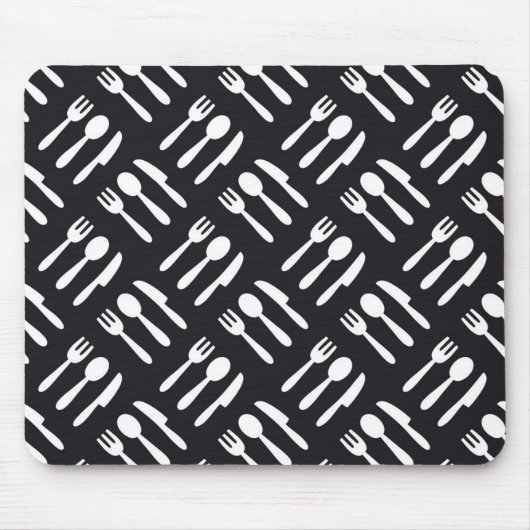 Gabellöffel-Messermuster Mousepad (Vorne)