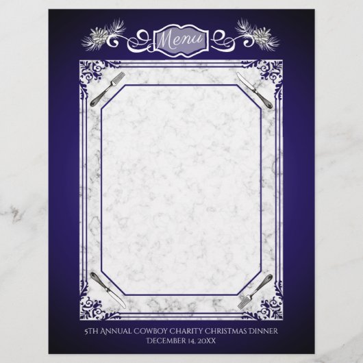 Gabelmesser Kiefer Weihnachtsmenu Kopfsalat (Vorderseite)