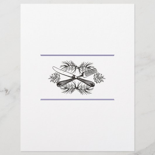 Gabelmesser Kiefer Weihnachtsmenu Kopfsalat (Rückseite)