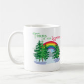 Gabeln ist für Liebhaber-Tasse Kaffeetasse (Links)