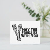Gabeln sind bei Ihnen Postkarte (Stehend Vorderseite)