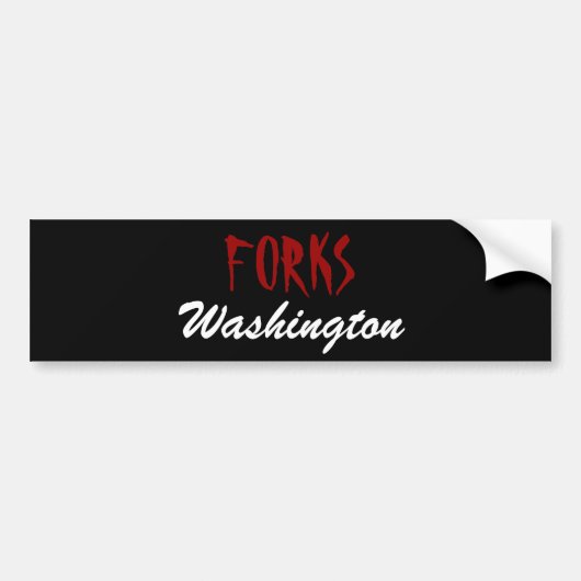 Gabeln Washington Autoaufkleber (Vorne)