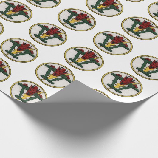 Gabelschwanz-Blitz P-38 Geschenkpapier (Ecke)