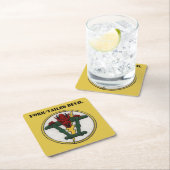 Gabelschwanz-Teufel P-38 Blitze! Rechteckiger Pappuntersetzer (Vor Ort)