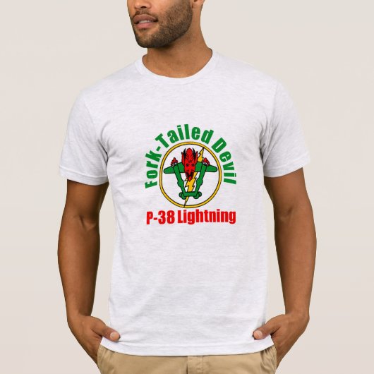 Gabelschwanz-Teufel P-38 BlitzLogo-T - Shirt (Vorderseite)