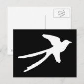 Gabelschwanzschnäpper Postkarte (Vorne/Hinten)