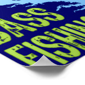 Gabelsee, Texas Bass Fishing Poster (Ecke)