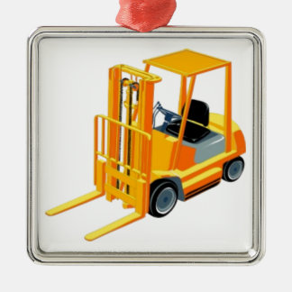 Gabelstapler (alias Aufzug-LKW/Gabel-LKW) Silbernes Ornament