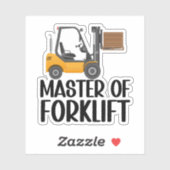 Gabelstapler Aufkleber (Blatt)