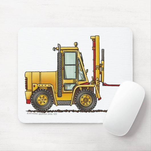 Gabelstapler-Bau-Mausunterlage Mousepad (Mit Mouse)