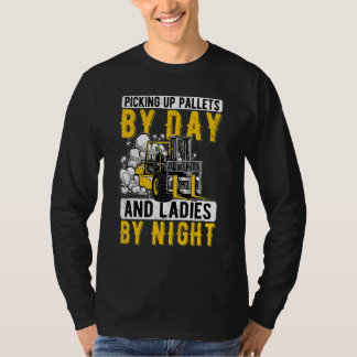 Gabelstapler-Betreiber, die Paletten täglich abhol T-Shirt