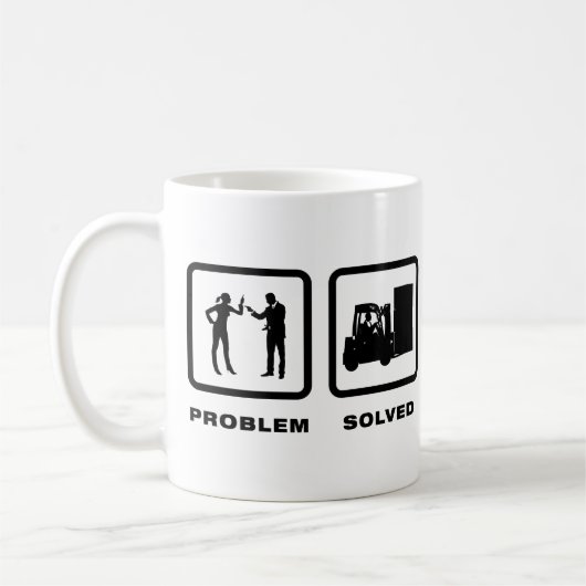 Gabelstapler-Betreiber Kaffeetasse (Links)