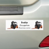 Gabelstapler-Cartoon Autoaufkleber (Auf Auto)