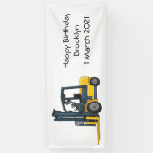 Gabelstapler-Cartoon Banner (Vertikal)