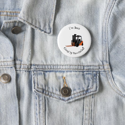 Gabelstapler-Cartoon Button (Beispiel)