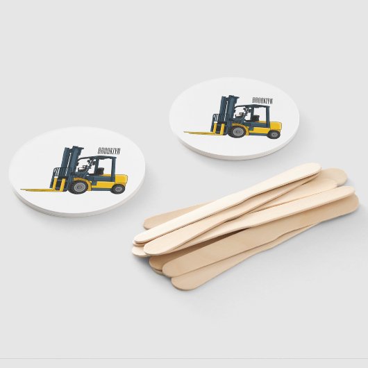 Gabelstapler-Cartoon Fächer (Non-assembled)