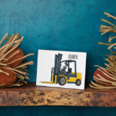 Gabelstapler-Cartoon Fotoplatte (Seite)