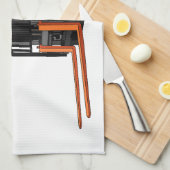 Gabelstapler-Cartoon Geschirrtuch (Viertel Falte)