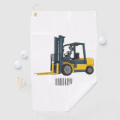 Gabelstapler-Cartoon Golfhandtuch (Insitu)